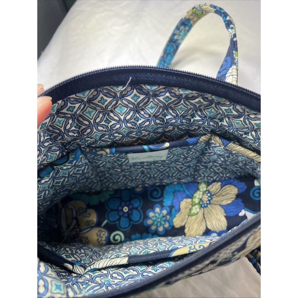 Vera Bradley Women's Tote Blue Multicolor Flower Print Bag Shoulder Tote - Picture 7 of 7